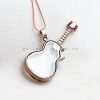 Dây Chuyền Mặt Guitar Khung Kính
