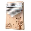Đàn Kalimba Gỗ Kerus 17 Phím – Cat & Tree