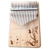 Đàn Kalimba Gỗ Kerus 17 Phím – Flower & Butterly